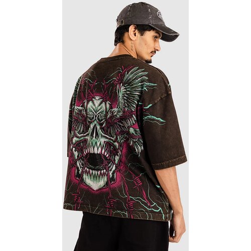 Affliction Ghost Image T-Shirt brown lava wash Slike