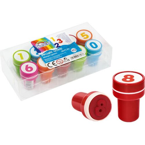 KW TRADE &amp;Scaron;tampiljke z blazinico, &amp;scaron;tevila, set 10, (21299955) Slike