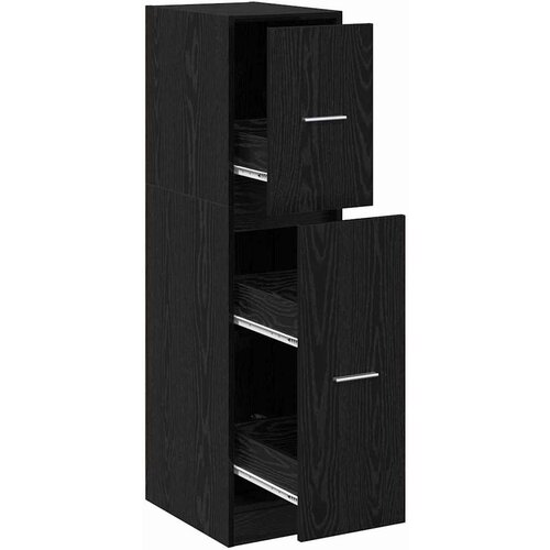 VidaXL Apotekarska omarica Črni hrast 30 x 41 x 118 cm Konstruiran les, (5000043811) Slike