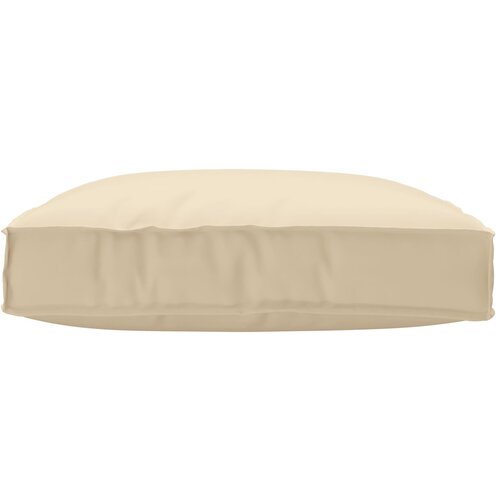 VidaXL Blazina za palete za sedi&amp;scaron;če Bež 80x80x12 cm Oxford tkanina Slike