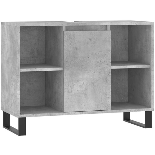 Maison Chic Kopalniška omarica - Kopalniški kabinet betonsko siva 80x33x60 cm inženirski les, (21794850) Cene