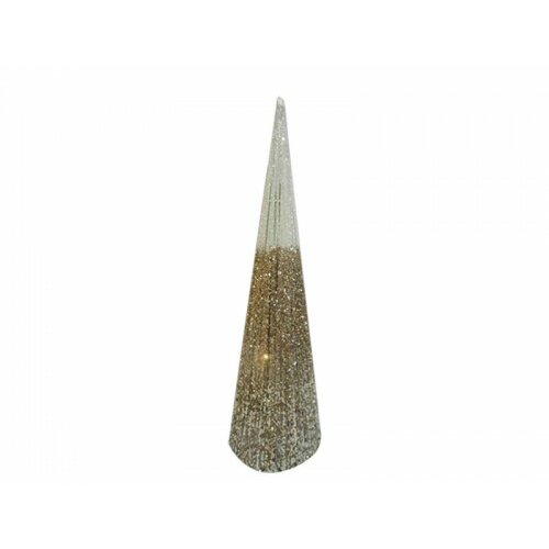 Shiny cone novogodišnja svetlucava jelka 80cm zlatna Slike