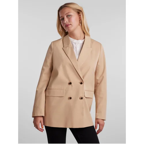 Pieces Beige Ladies Oversize Jacket Thelma - Women