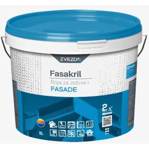 Zvezda Boja za zidove i fasade na bazi vode Fasakril 15 l Cene