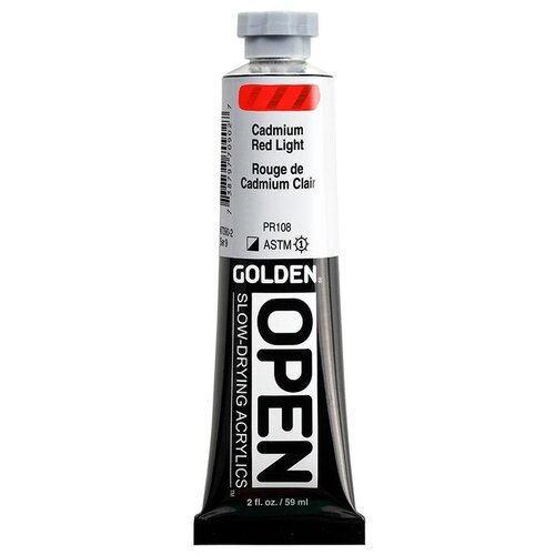  GOLDEN OPEN akrilna boja koja se sporo su&amp;scaron;i 59 ml | 7090 Cadmium Red Light Slike