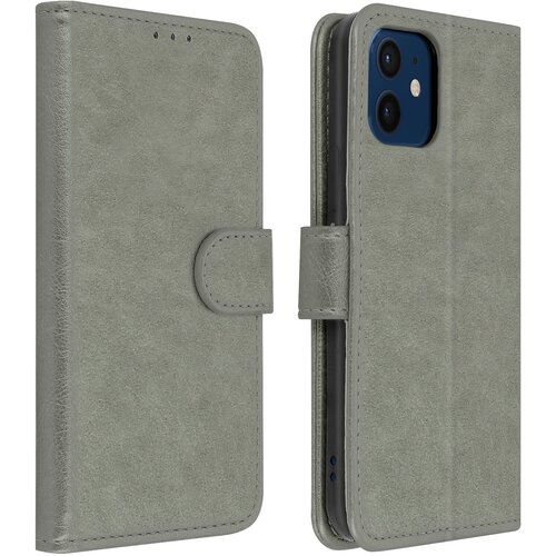 AVIZAR Folio Case iPhone 12 / 12 Pro z držalom za kartico - siva, (20616704) Cene
