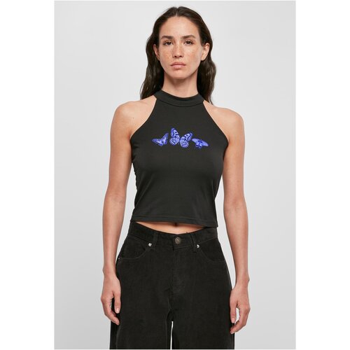 Days Beyond Butterfly Turtleneck Short Top black Slike