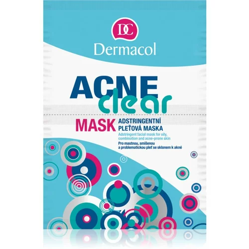 Dermacol AcneClear maska za problematično kožo na obrazu 16 g za ženske