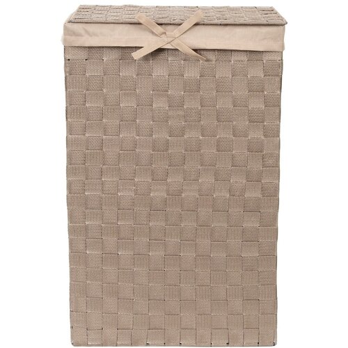 Compactor Rjava košara za perilo s pokrovom Košara za perilo Linen, višina 60 cm Cene