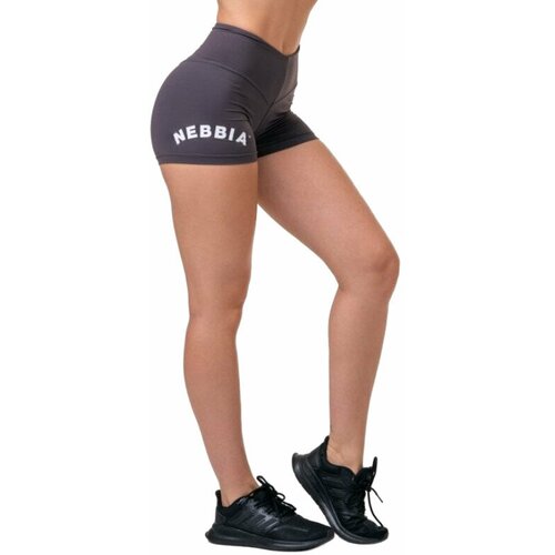 NEBBIA Classic Hero High-Waist Shorts Marron XS Fitness hlače Slike