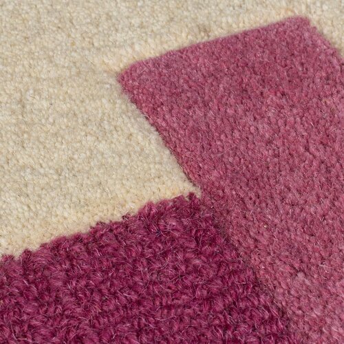 Flair Rugs rumen/rožnat ročno tkan volnen tekač 60x230 cm kai wool border &amp;ndash; Slike