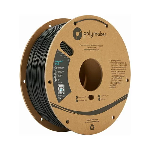 Polymaker PolyLite PLA - Black - 2,85 mm / 1000 g