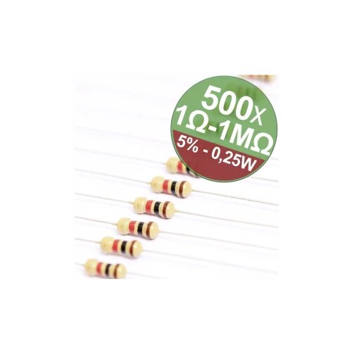 Quadrios 22P059 komplet ugljenoslojnih otpora aksijalno ožičen 0.25 W 5 % 1 Set Cijene