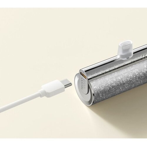 Veger prijenosna baterija s ugrađenim priključkom Type-C 5000mAh, srebrna Cijene