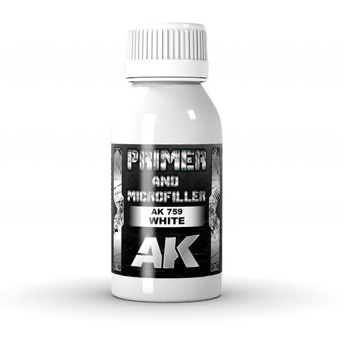 AK Interactive White Primer and Microfiller 100ml - AK759 Slike