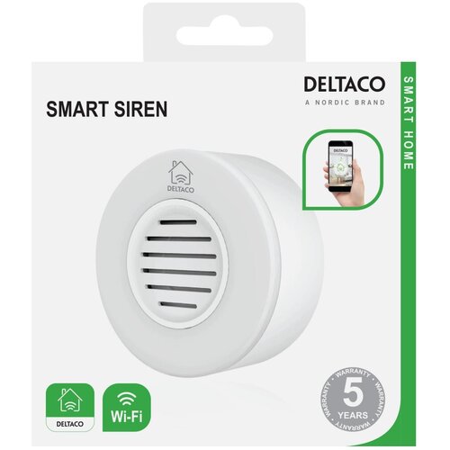 Deltaco SMART HOME WiFi Sirena, BELA Slike