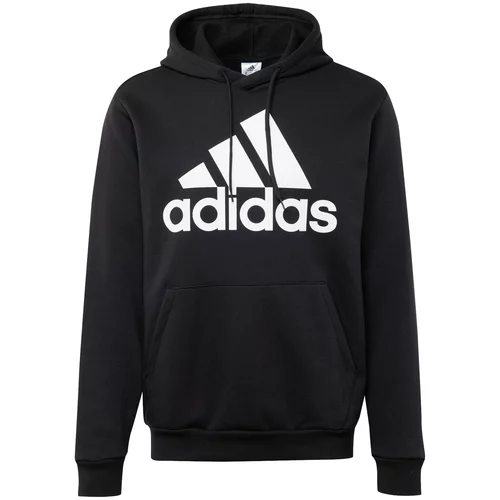 ADIDAS SPORTSWEAR Sweater majica 'Essentials Fleece Big Logo' crna / bijela