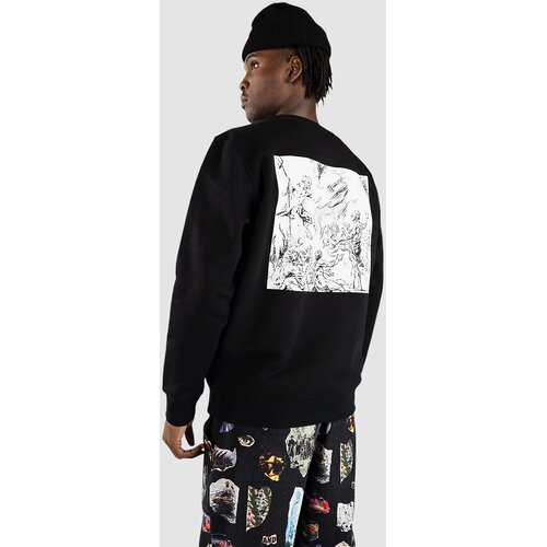 Poetic Collective Demon Crewneck Pulover black Cene