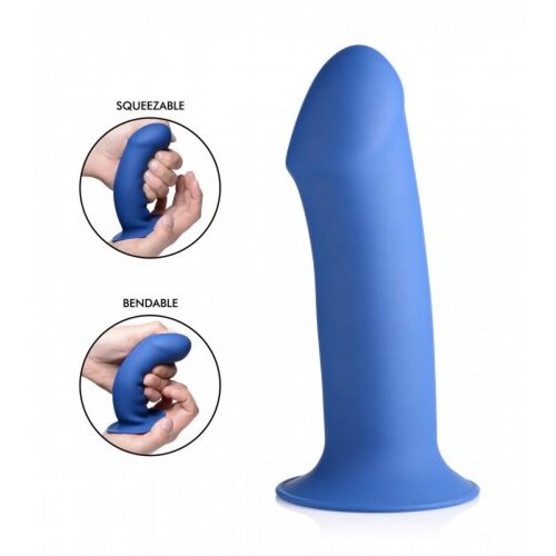 Squeeze-It Debel prilagodljiv dildo, moder Slike