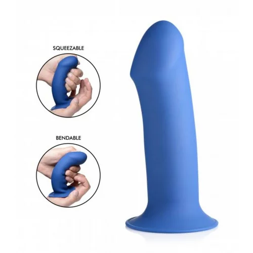 Squeeze-It Debel prilagodljiv dildo, moder