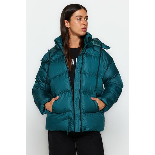 Trendyol Winter Jacket - Green - Puffer Slike