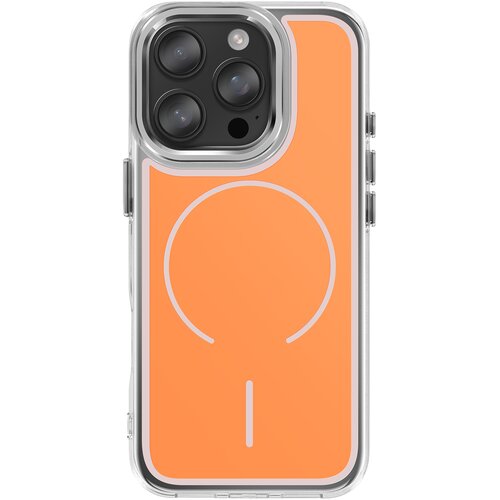 AVIZAR Ovitek MagSafe za iPhone 16 Pro Max z ojačanimi dvomaterialnimi mehkimi robovi, Oranžna, (5000189607) Cene