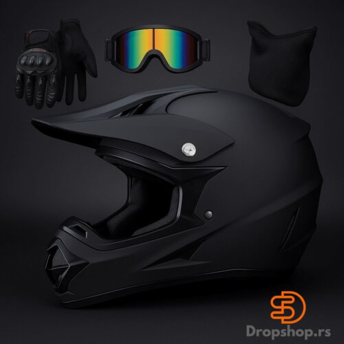 Prolinetech Cross/Enduro kaciga &amp;ndash; PLT/HE-BLK (XL) Slike