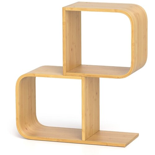 Costway Bambusova stranska mizica Kavna mizica 61 x 23 x 66,5 cm, (5000018612) Slike