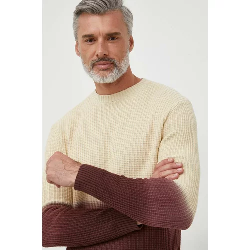 PepeJeans Bombažen pulover bež barva