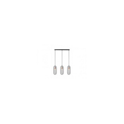 Rabalux Rovier, visilica metal crna / bakar 3xE27, v150cm Cene