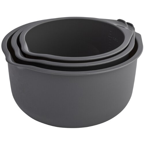 Altom design set 3 plastične zdjele - siva Slike