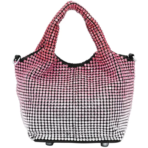 FELIPA Ročna torbica roza / črna / srebrna
