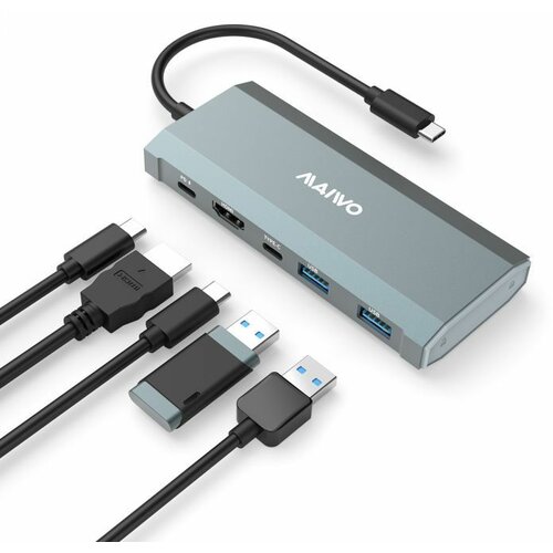 Maiwo HDD Rack USB(C)-NVME/SATA HDMI/PD/USB KH1001 Slike