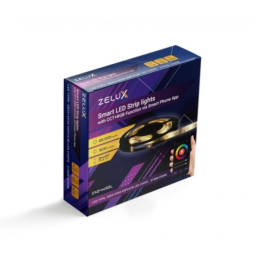 Zelux Pametni LED trak 5m CCT+RGB s kontrolerjem Cene
