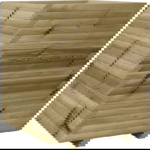 Maison Chic Vrtno cvetlično korito - Cvetlični Lonec 60x60x72 cm impregnirana borovina, (21788535) Slike