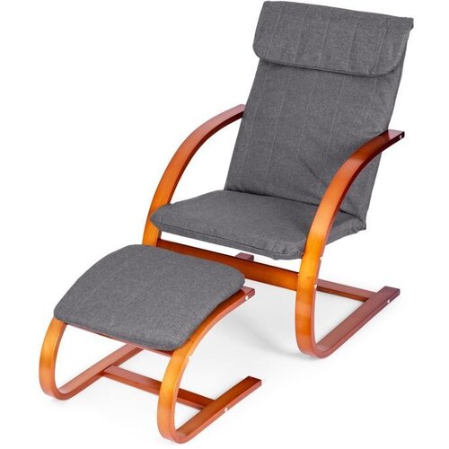 Modern Home stolica za ljuljanje sa naslonom za noge walnut Cene