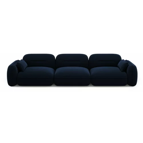 Interieurs 86 Tamno plava baršunasti sofa 320 cm Audrey –