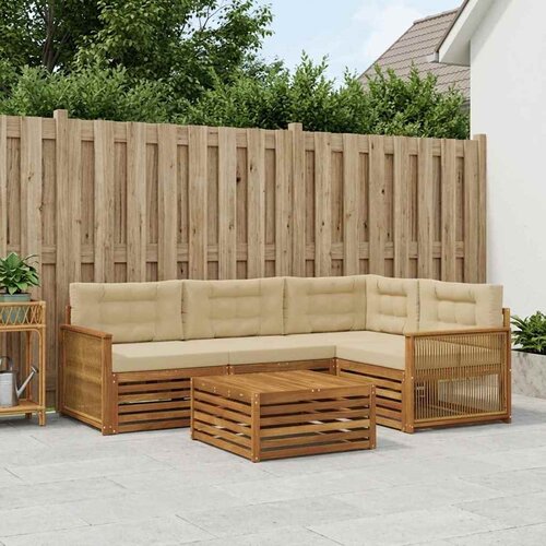  Set vanjskih sofa 5 kom. Prirodna i bež Cijene
