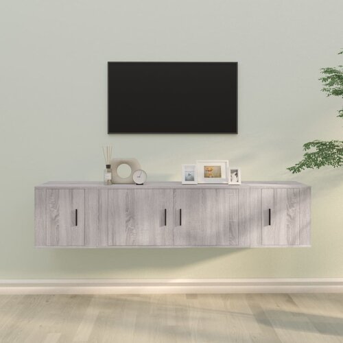 vidaXL 3-dijelni set TV ormarića boja hrasta sonome konstruirano drvo Cene
