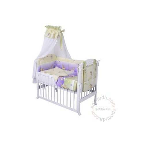 Baby Textil bebi komplet za krevetac 80x120cm / TRENDY lila/ 2 Slike