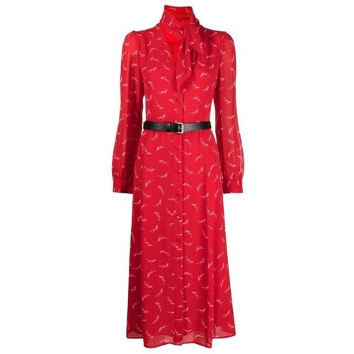 Michael Kors Dress - SIGNTRE LOGO SHRT DRS red Slike