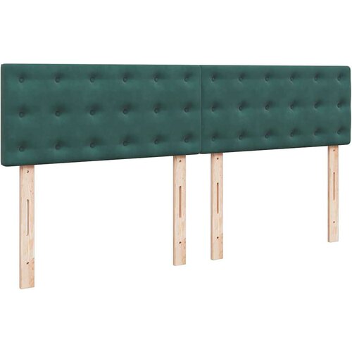  Otomanski krevet s madracem tamnozeleni 160x200 cm bar&amp;scaron;unasti Slike