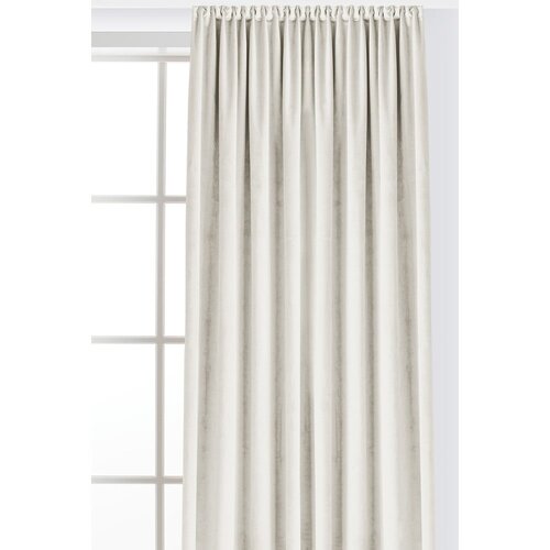 Filumi Kremno bela žametna zavesa za delno zatemnitev 530x300 cm Velto &amp;ndash; Slike