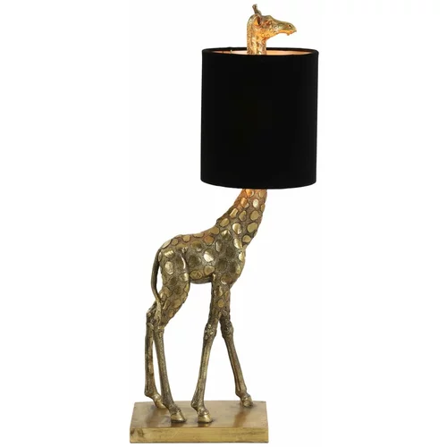 Light & Living Namizna svetilka v črni in bronasti barvi (višina 61 cm) Giraffe - Light & Living