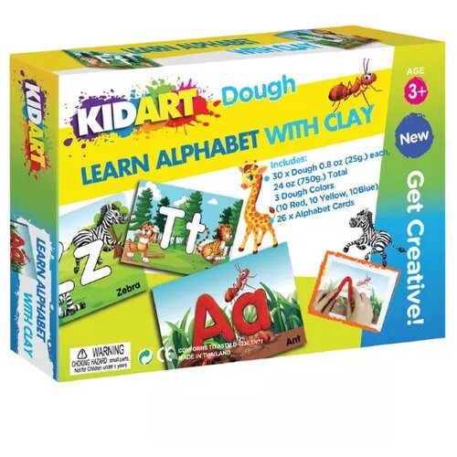 KidArt nauči se abecede s plastelinom Cene