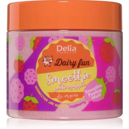 Delia Cosmetics Dairy Fun piling za telo Raspberry 350 g