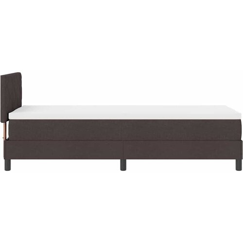  Krevet s opruga kutije Tamno smeđa 80 x 200 cm tkanina Slike