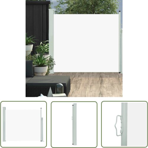  The Living Store Zložljiva stranska tenda za teraso 100x300 cm krem - Stranska Tenda, (21743161) Slike