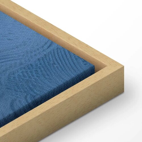  Slika - Ornament in Blue and Cool Colors Dark Blue Decoration 120x80 U prirodnom drvenom okviru Slike