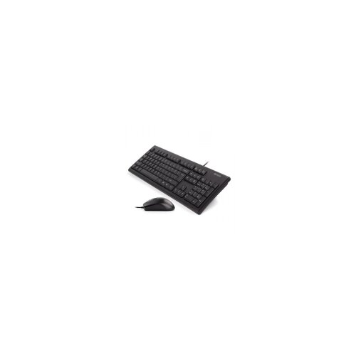 A4Tech KRS 8372 PS 2 US crna tastatura + PS 2 crni miš Slike